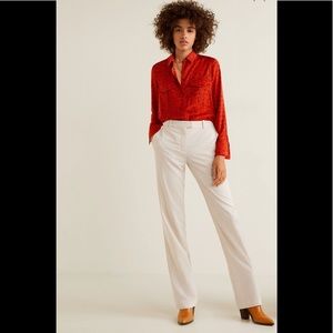 Mango Soft Straight pants New collection